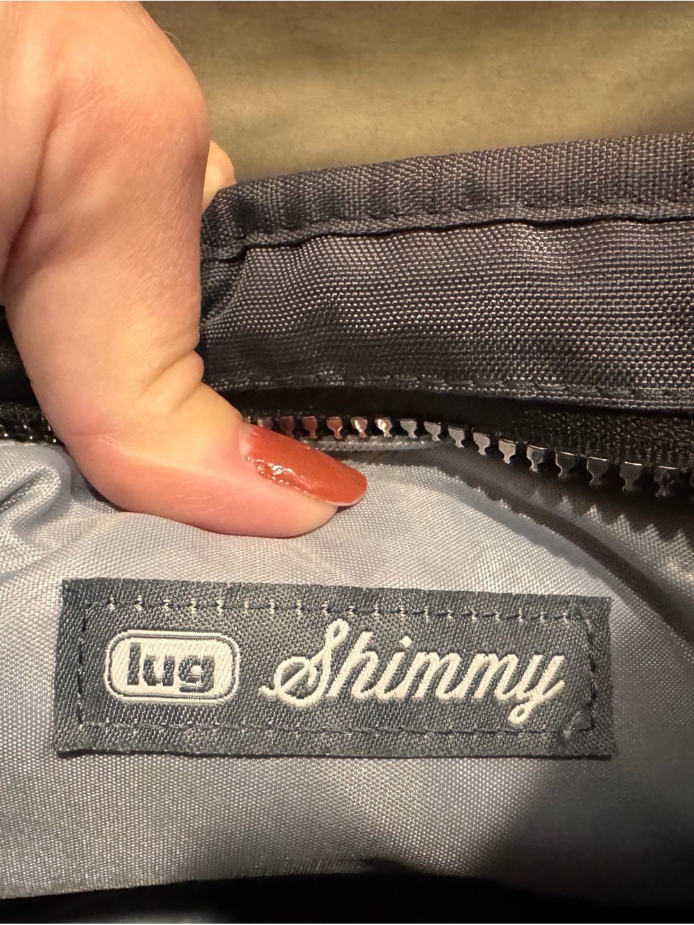 LUG Shimmey Bag; Perfect Condition; Drk Grey